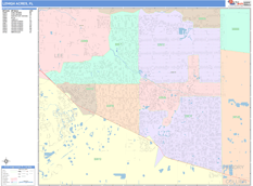 Lehigh Acres Digital Map Color Cast Style